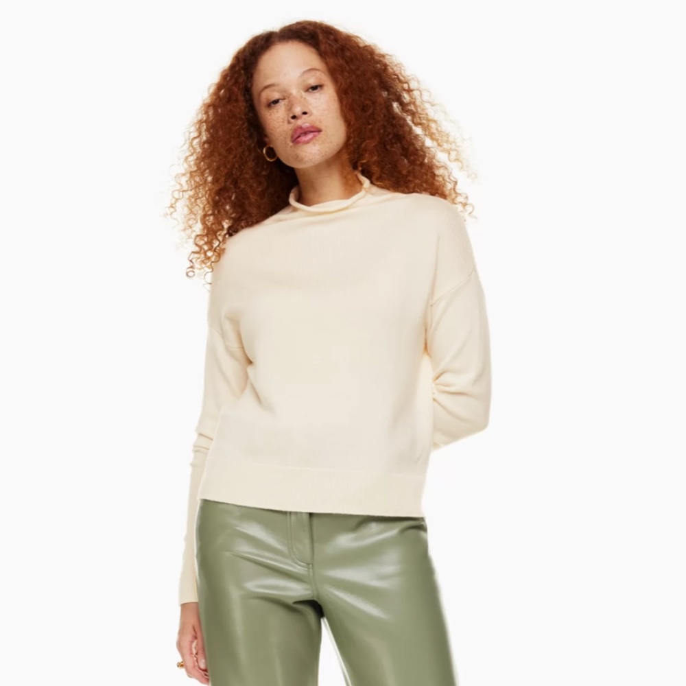Wilfred Merino Wool Mock-neck Sweater XS/S